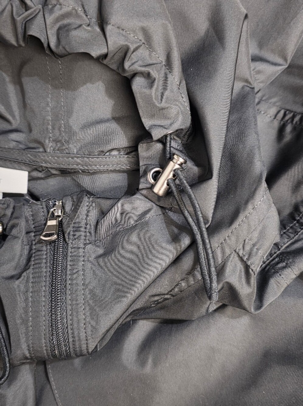 J. Jill PureJill Fit Black Water Repellent Lightweight Packable Jacket Size XL - Picture 12 of 13